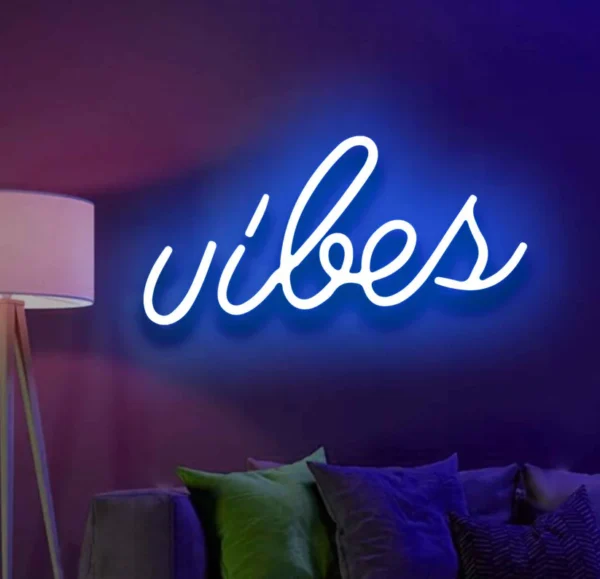 Vibes Neon Sign - Neon Light 3 - Image 3